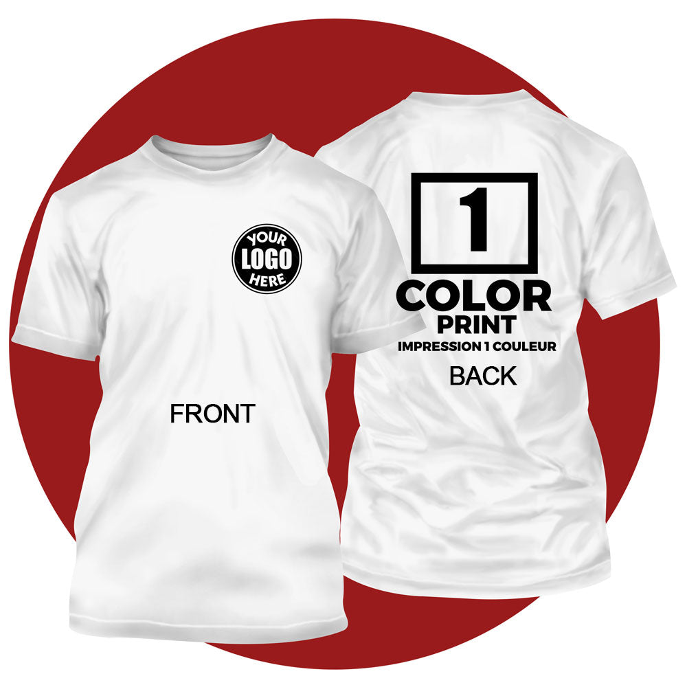2 Sided | 1 Color print T-Shirt