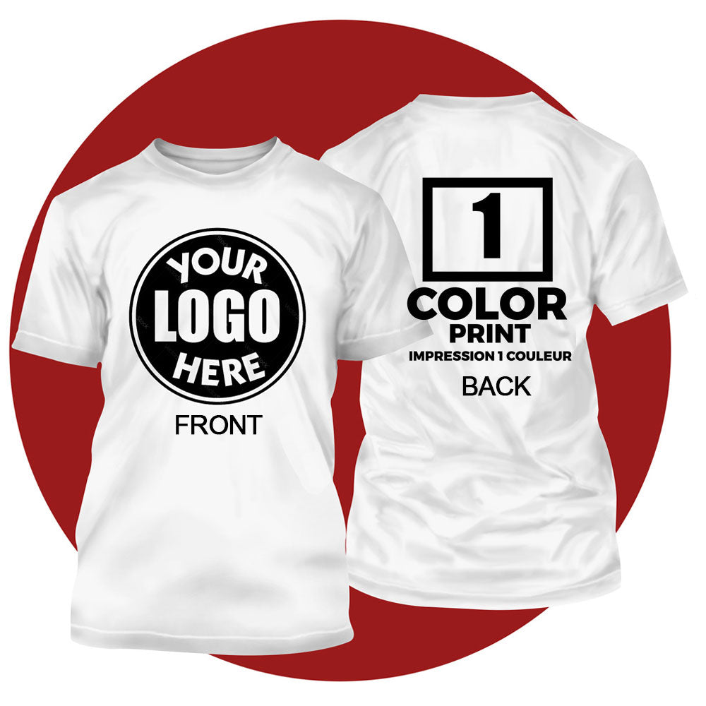 2 Sided | 1 Color print T-Shirt