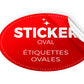 Oval Stickers