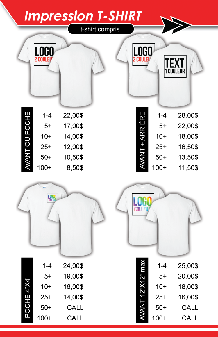 T-Shirt (price per unit)