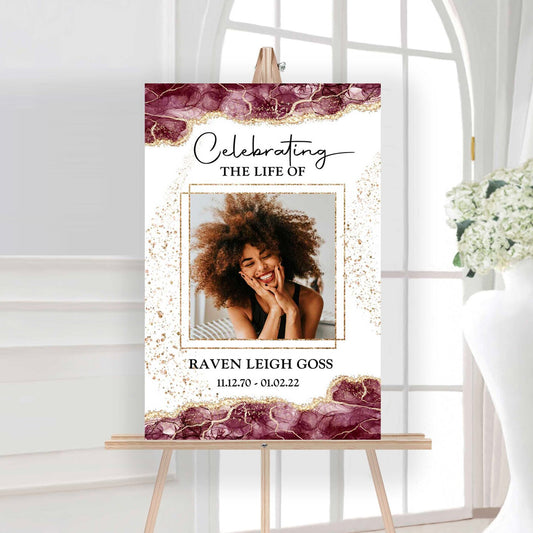 Funeral Welcome Sign (per unit)