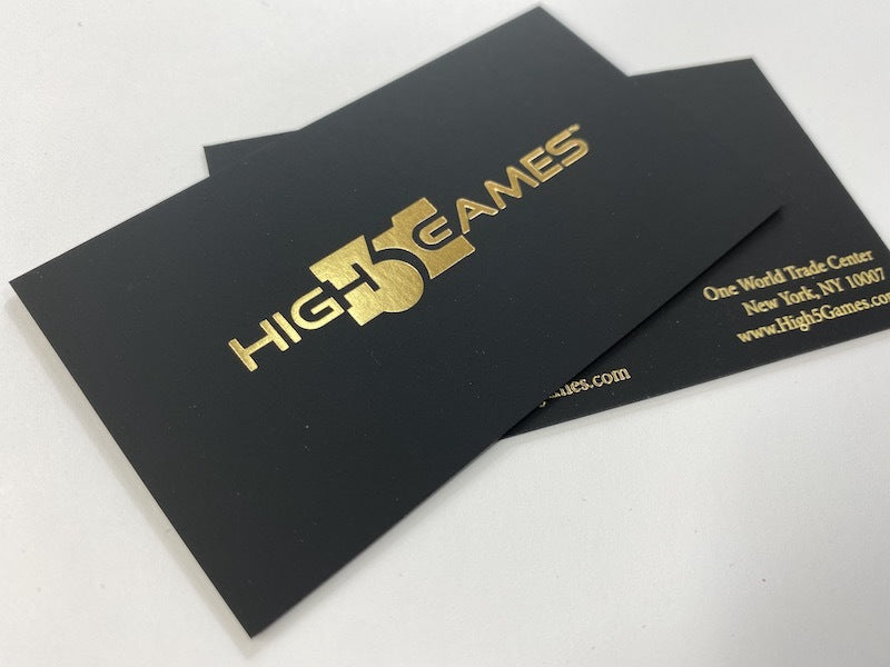 Metallic Gold Foil Business Cards