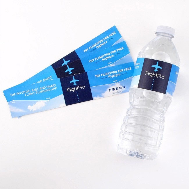 Water bottle labels