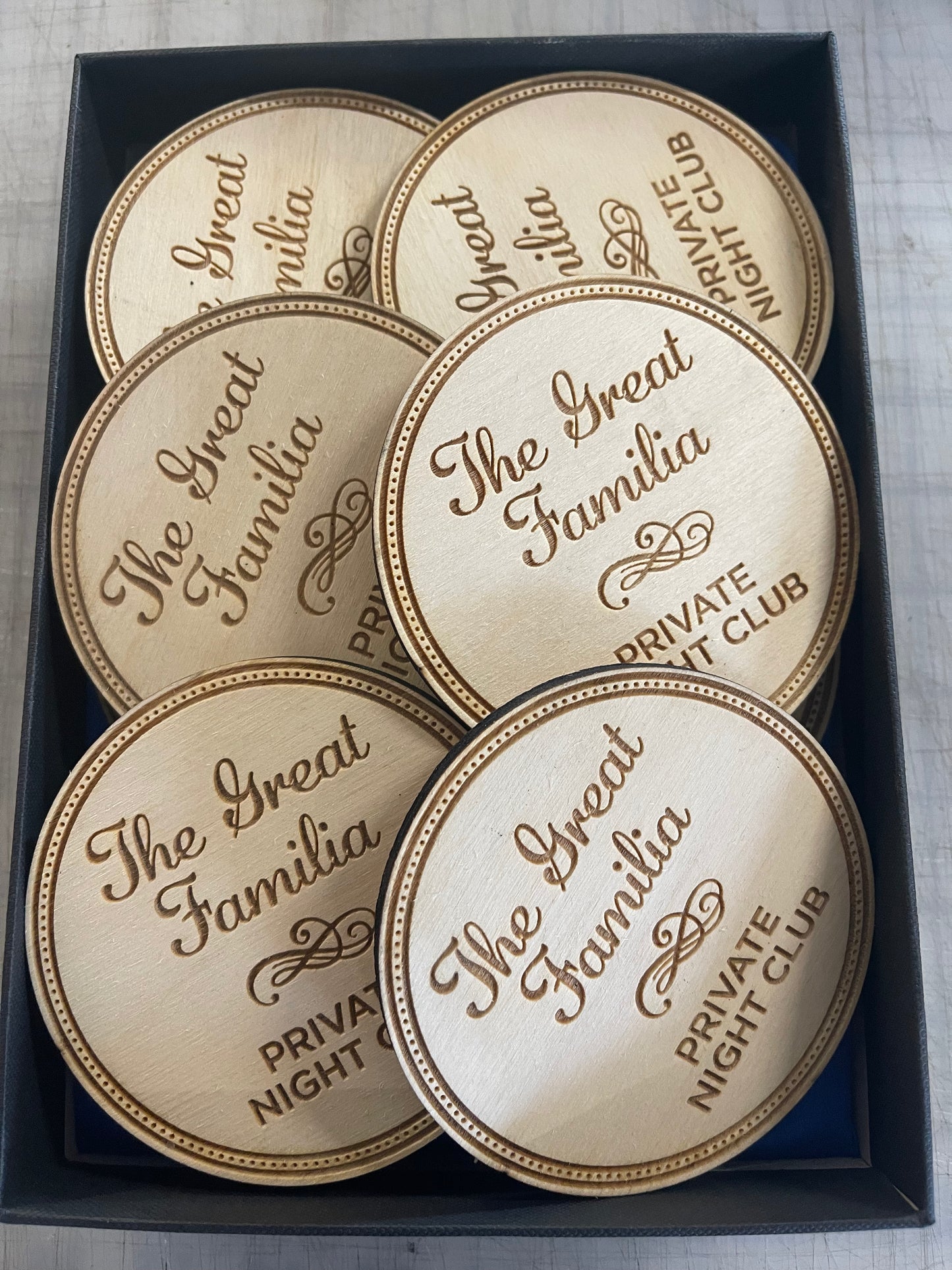 Engraved Coasters x 6