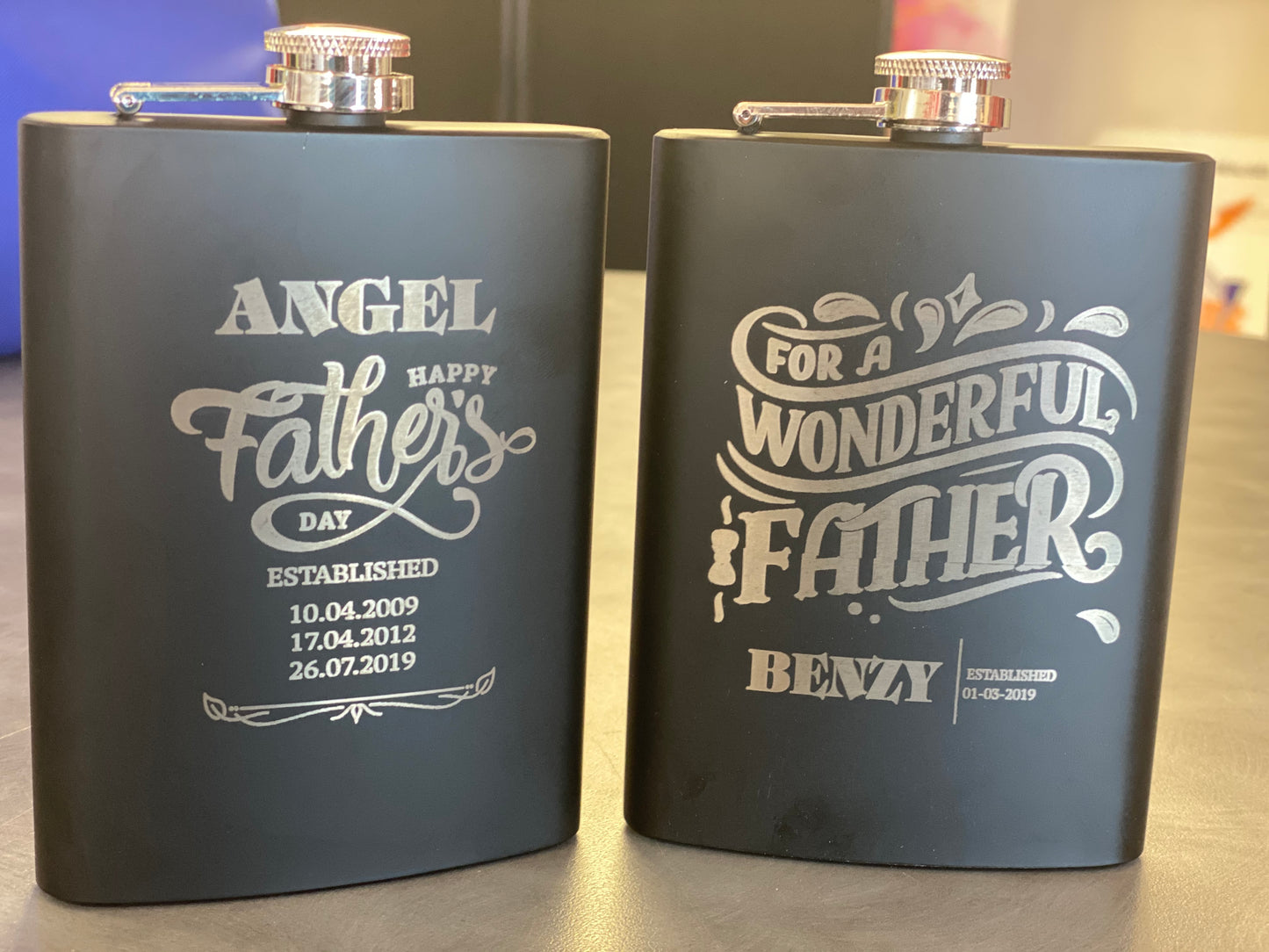 Engraved Flask