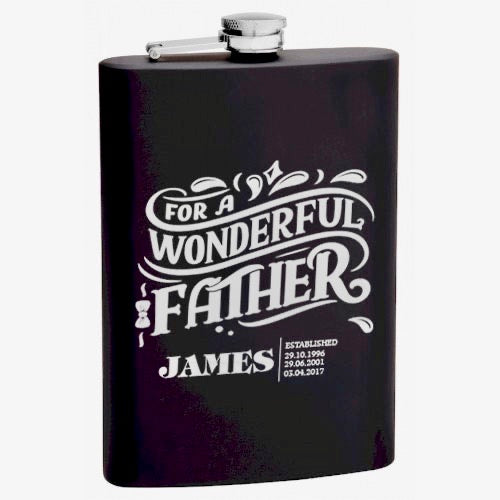 Engraved Flask