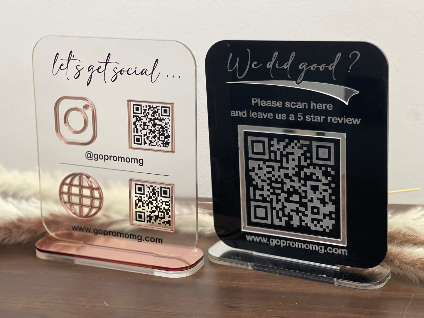 Social Media Acrylic Standee