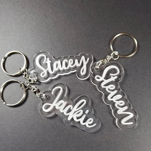 • Plastic Acrylic keychains