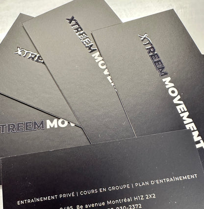 Soft touch Lamination + SPOT UV Business Cards