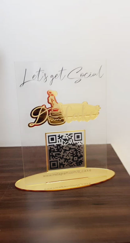 Social Media Acrylic Standee