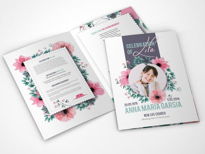 Funeral Program 8,5" x 11" (Folded)