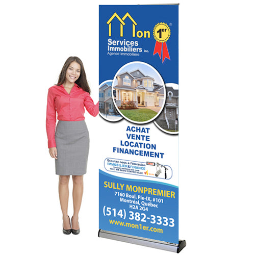 Roll Up Banner 33.5" x 79"