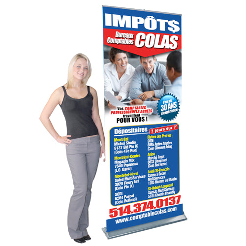 Roll Up Banner 33.5" x 79"
