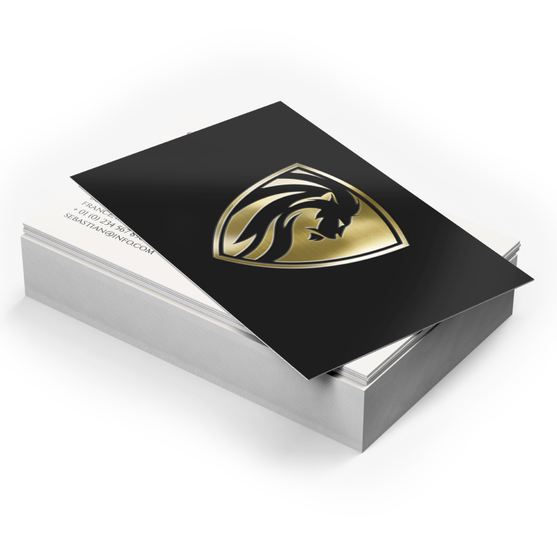 Metallic Gold Foil Business Cards