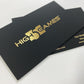 Metallic Gold Foil Business Cards