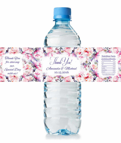 Water bottle labels