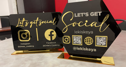 Social Media Acrylic Standee