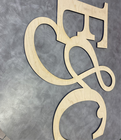 Laser Cut on Wood 1/8 or 1/4