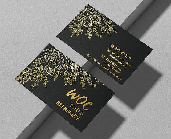 Metallic Gold Foil Business Cards